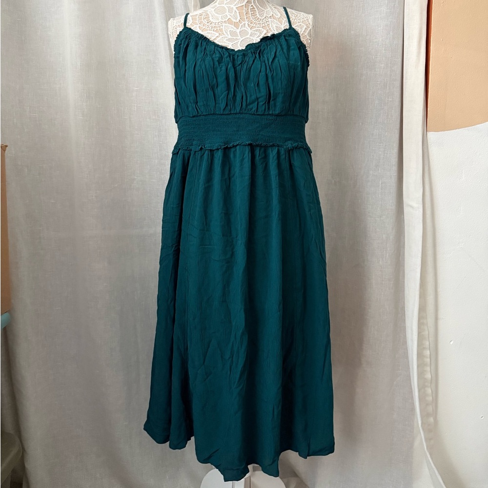 Old Navy Teal Green Midi Dress - Picture 3 of 5